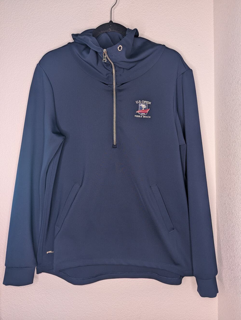 Ralph Lauren Pebble Beach U.S. Open Womens 1/4 Zip Performance Top L Active Golf